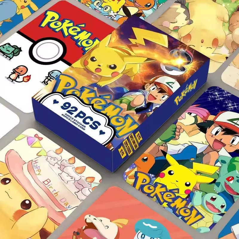 Pokemon Lomo Cards (60 Cards + 32 Stickers)