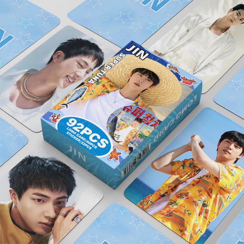 Jin (BTS) Lomo Cards (60 Cards + 32 Stickers)