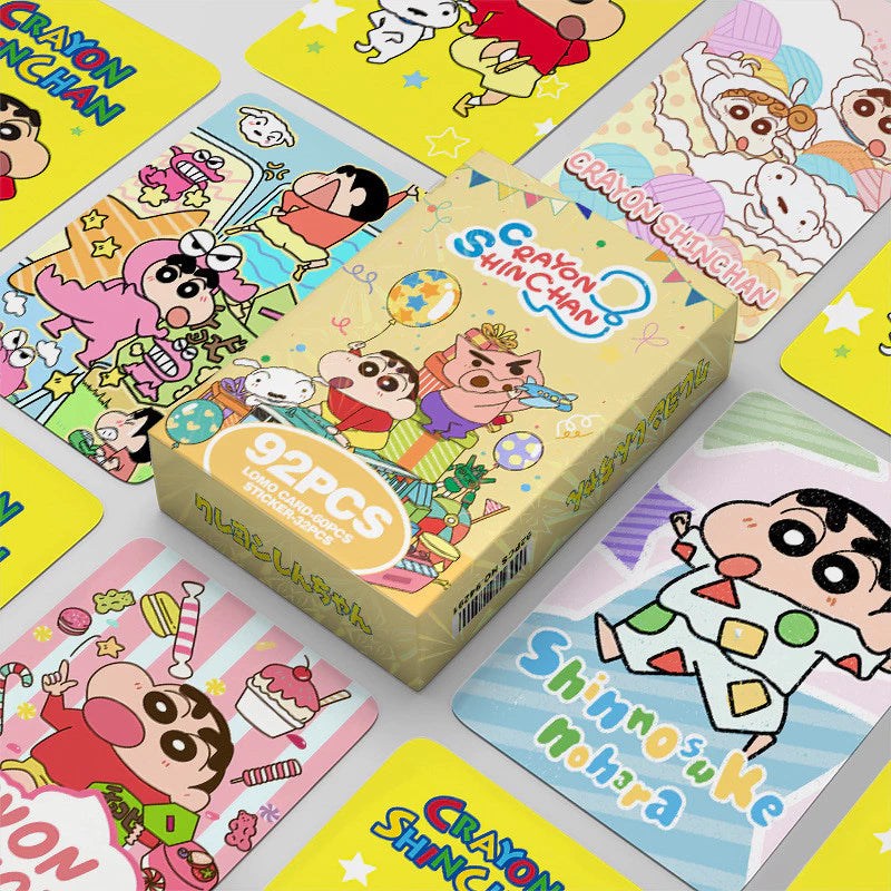 Shinchan Lomo Cards (60 Cards + 32 Stickers)