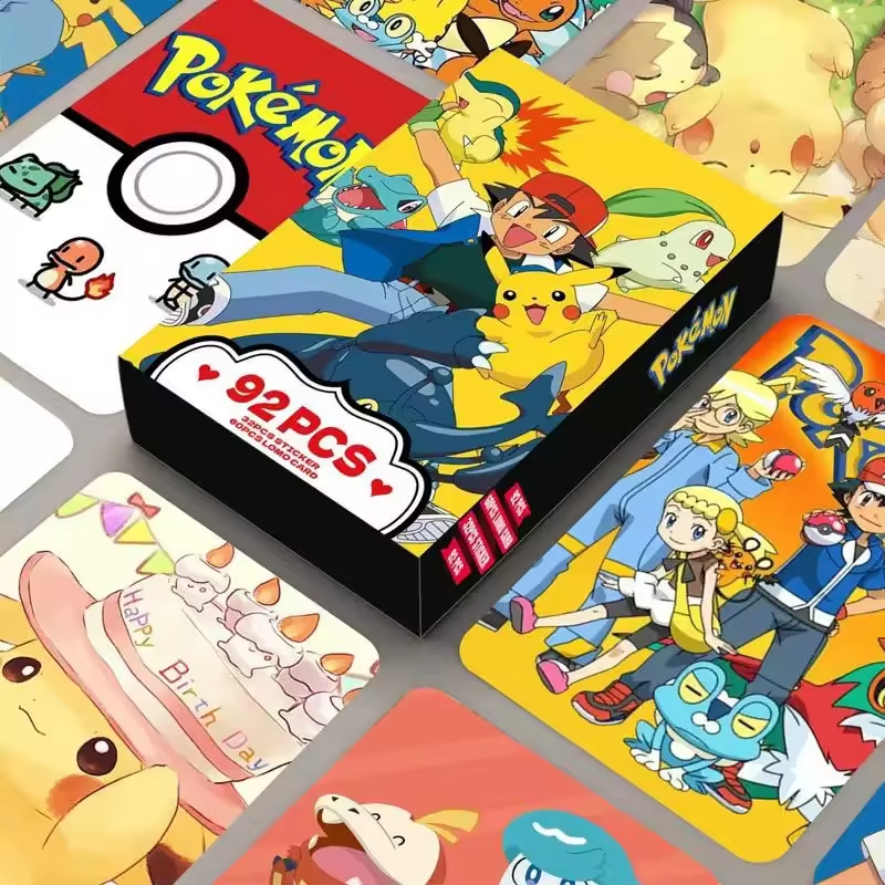 Pokemon Lomo Cards (60 Cards + 32 Stickers)