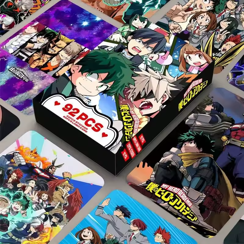 My Hero Academia Lomo Cards (60 Cards + 32 Stickers)