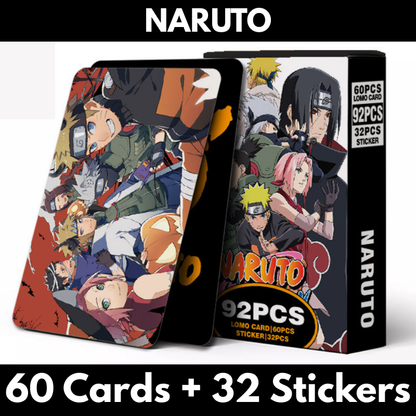 Naruto Lomo Cards (60 Cards + 32 Stickers)