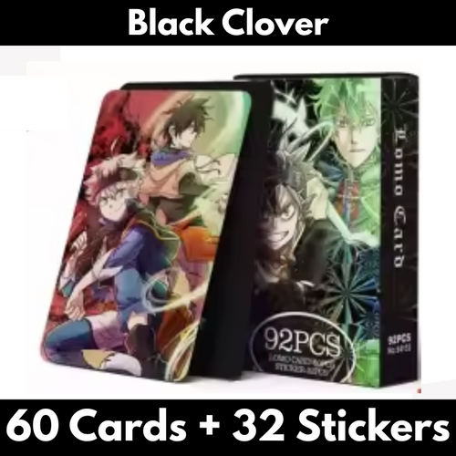Black Clover Lomo Cards (60 Cards + 32 Stickers)