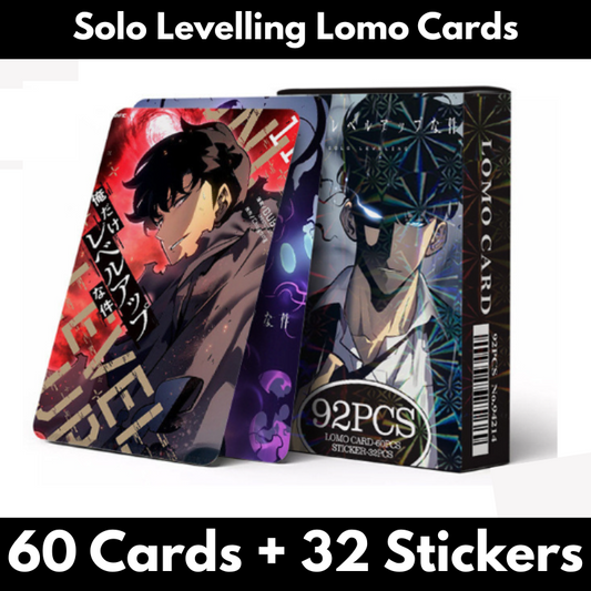 Solo Leveling Lomo Cards (60 Cards + 32 Stickers)