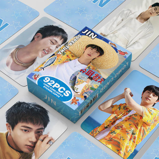 Jin (BTS) Lomo Cards (60 Cards + 32 Stickers)
