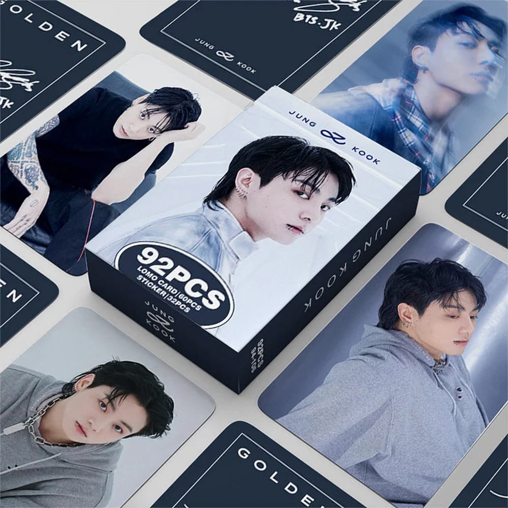 Jung Kook (BTS) Lomo Cards (60 Cards + 32 Stickers)