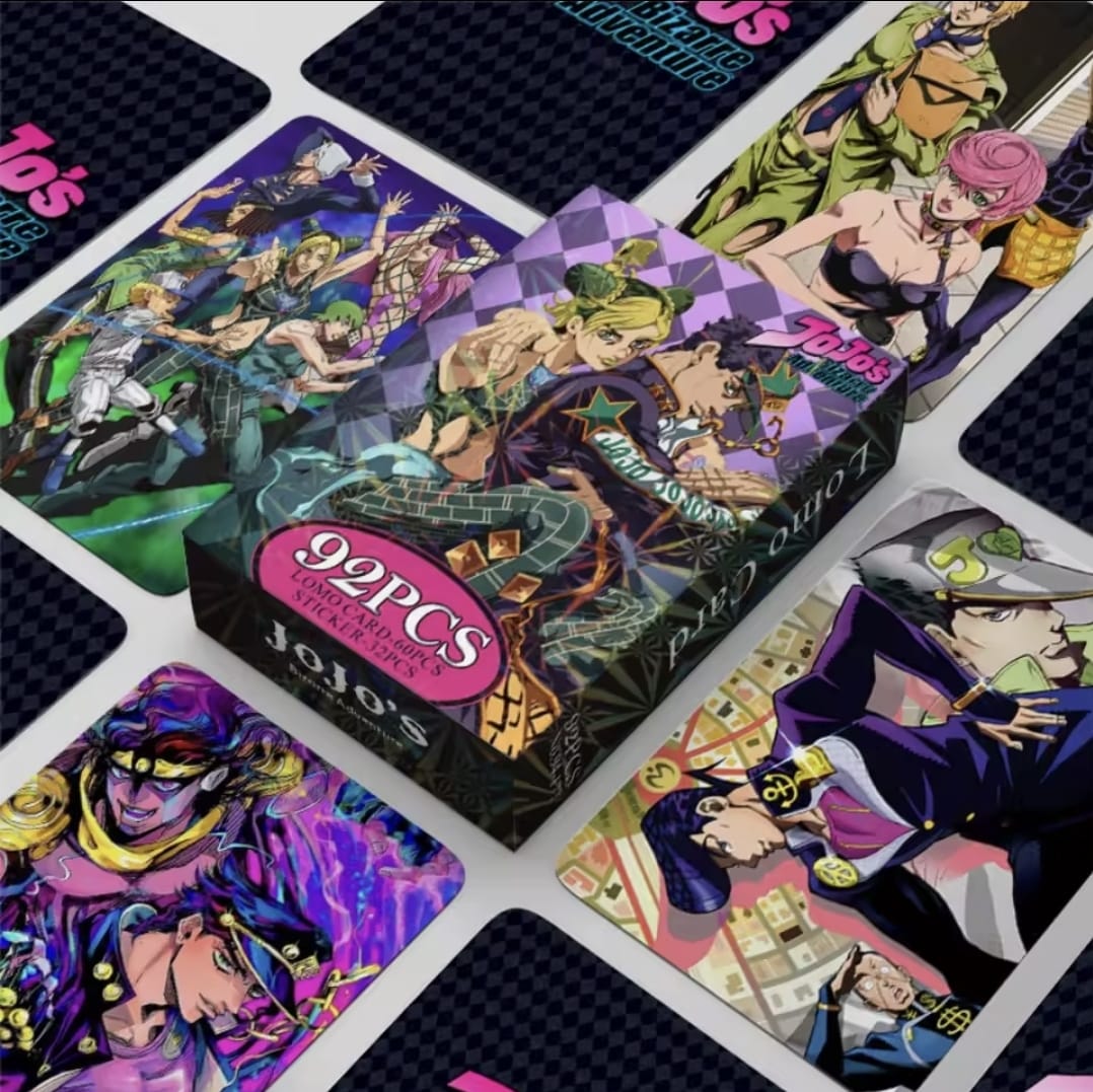 JoJo's Bizarre Adventure Lomo Cards (60 Cards + 32 Stickers)
