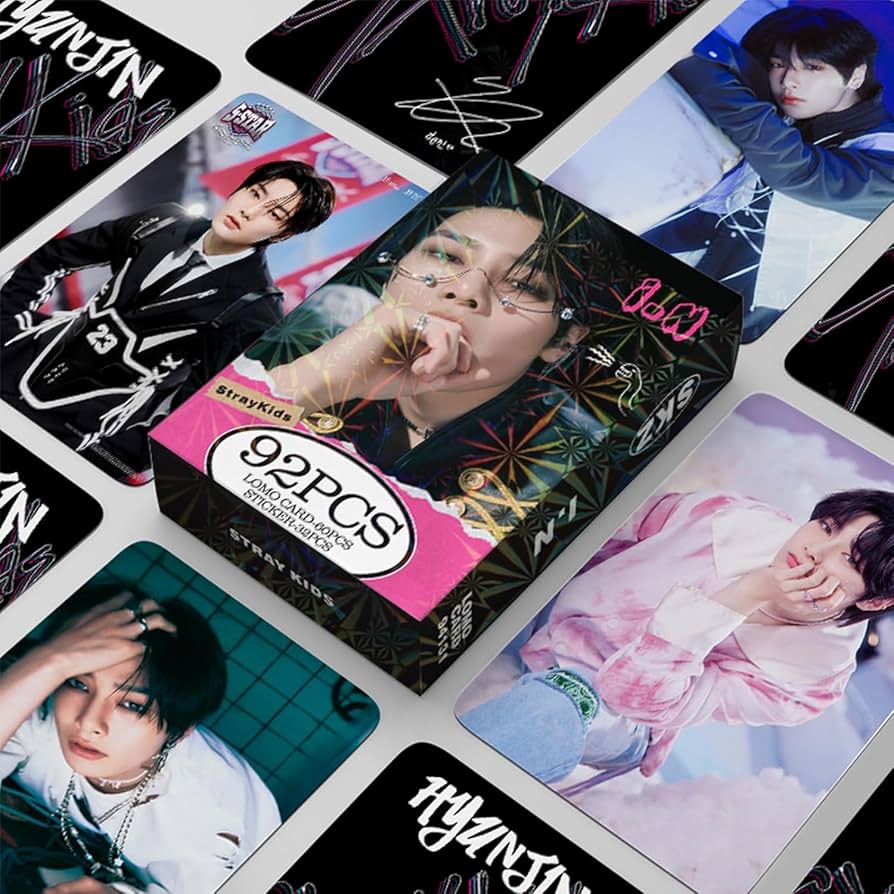 I.N (Stray Kids) Lomo Cards (60 Cards + 32 Stickers)