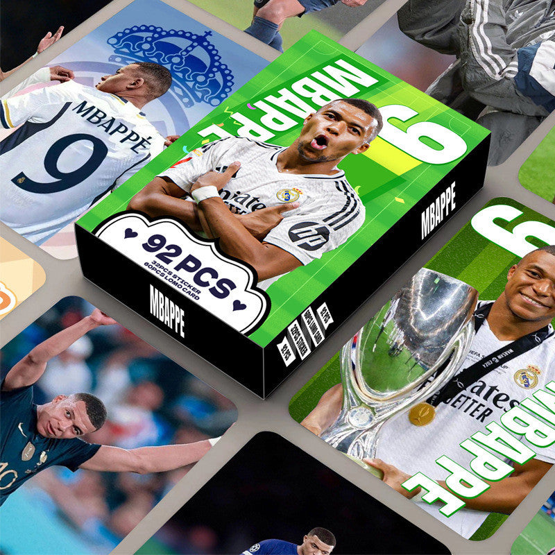 Mbappe Lomo Cards (60 Cards + 32 Stickers)